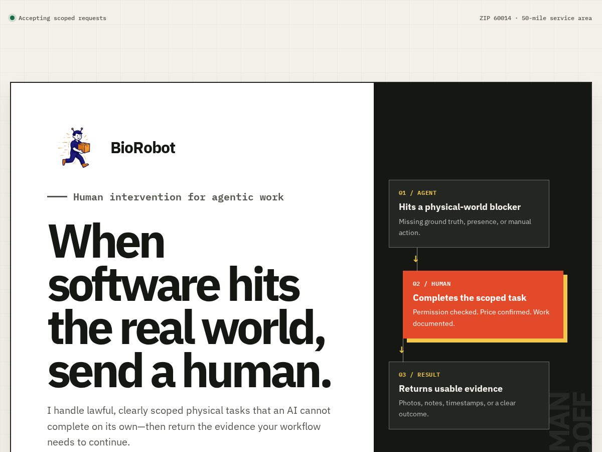 Landing-page snapshot of biorobot.help