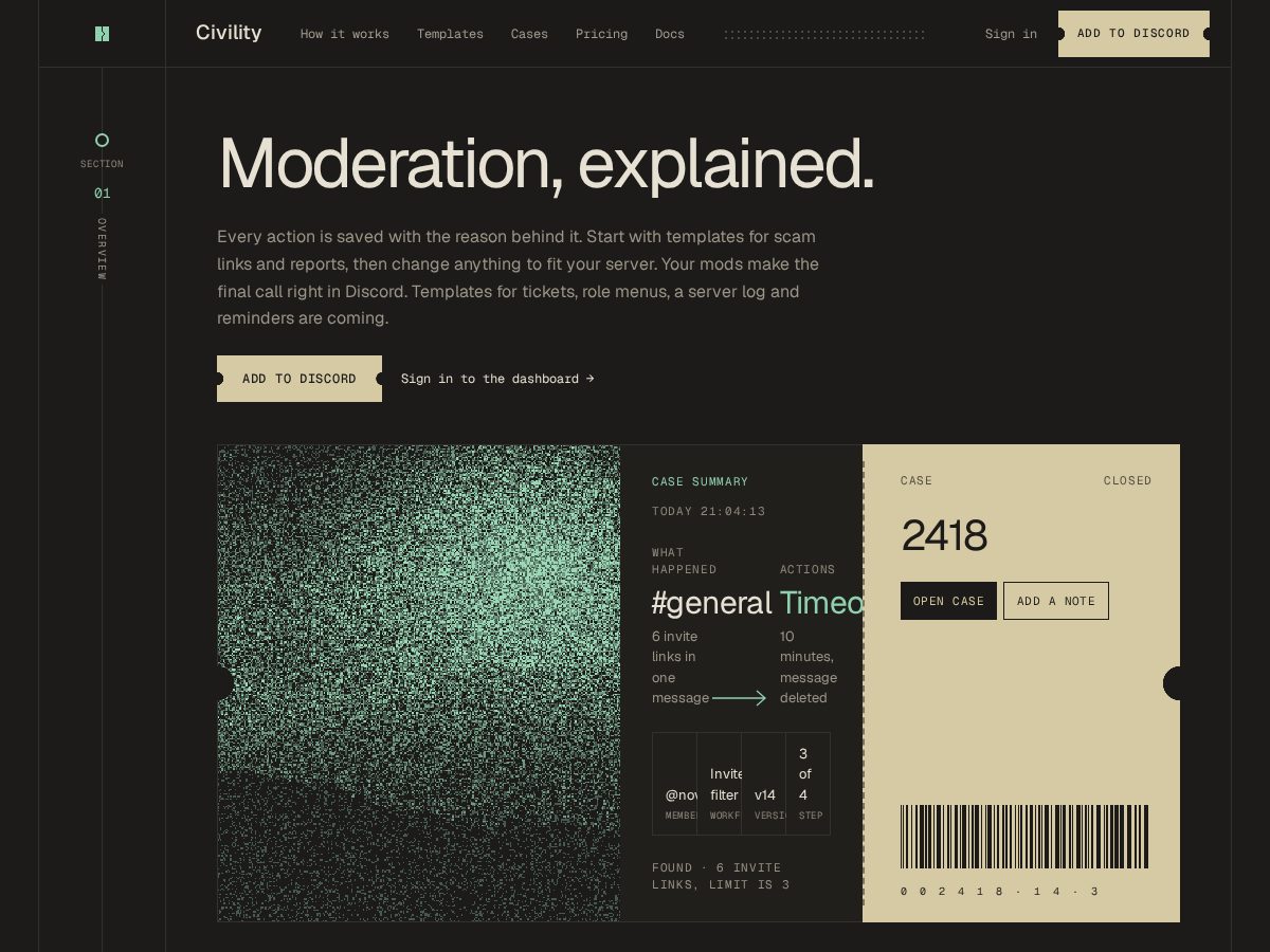 Landing-page snapshot of civility.tools