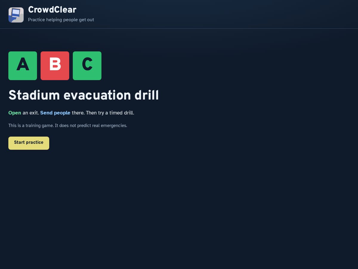 Landing-page snapshot of crowdclear.surf