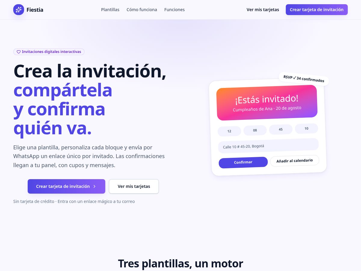 Landing-page snapshot of fiestia.click