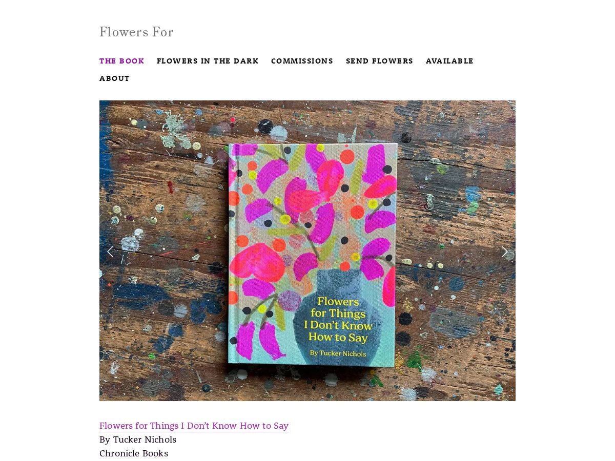 Landing-page snapshot of flowersforsickpeople.org