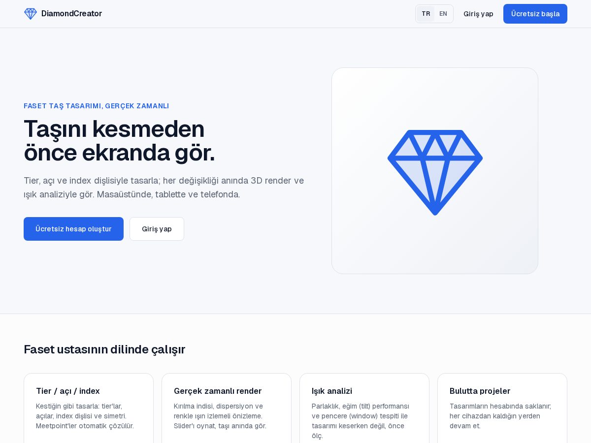 Landing-page snapshot of gemdesigner.net