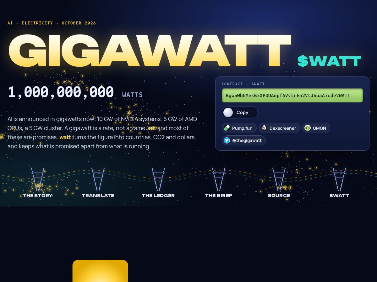 Landing-page snapshot of gigawatt.agency