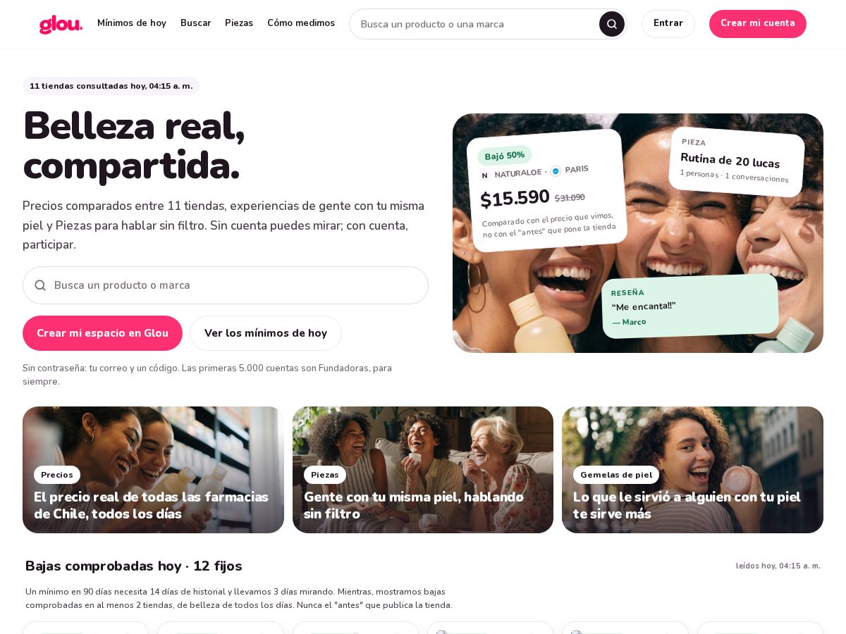 Landing-page snapshot of glou.social