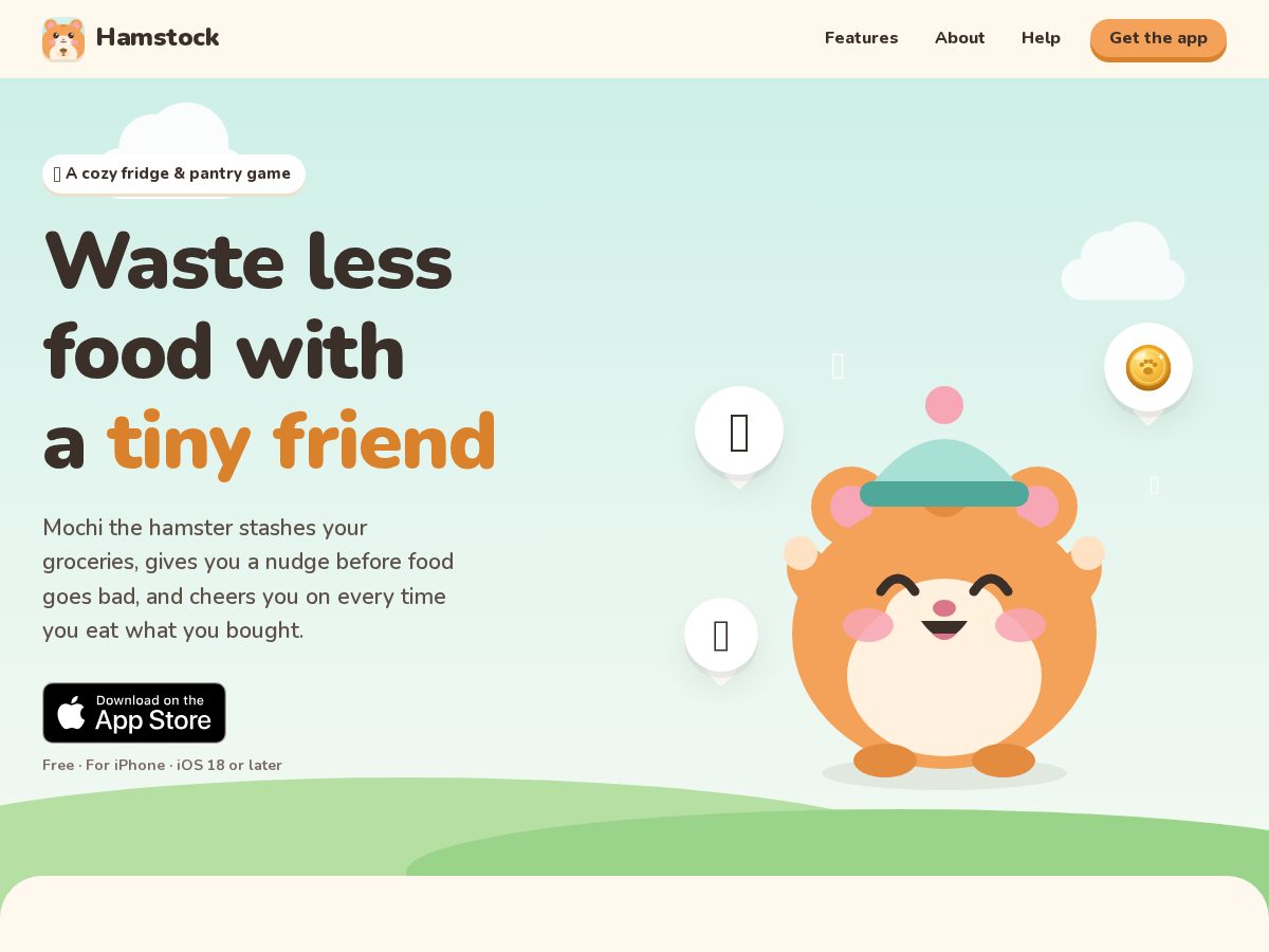 Landing-page snapshot of hamstock.app