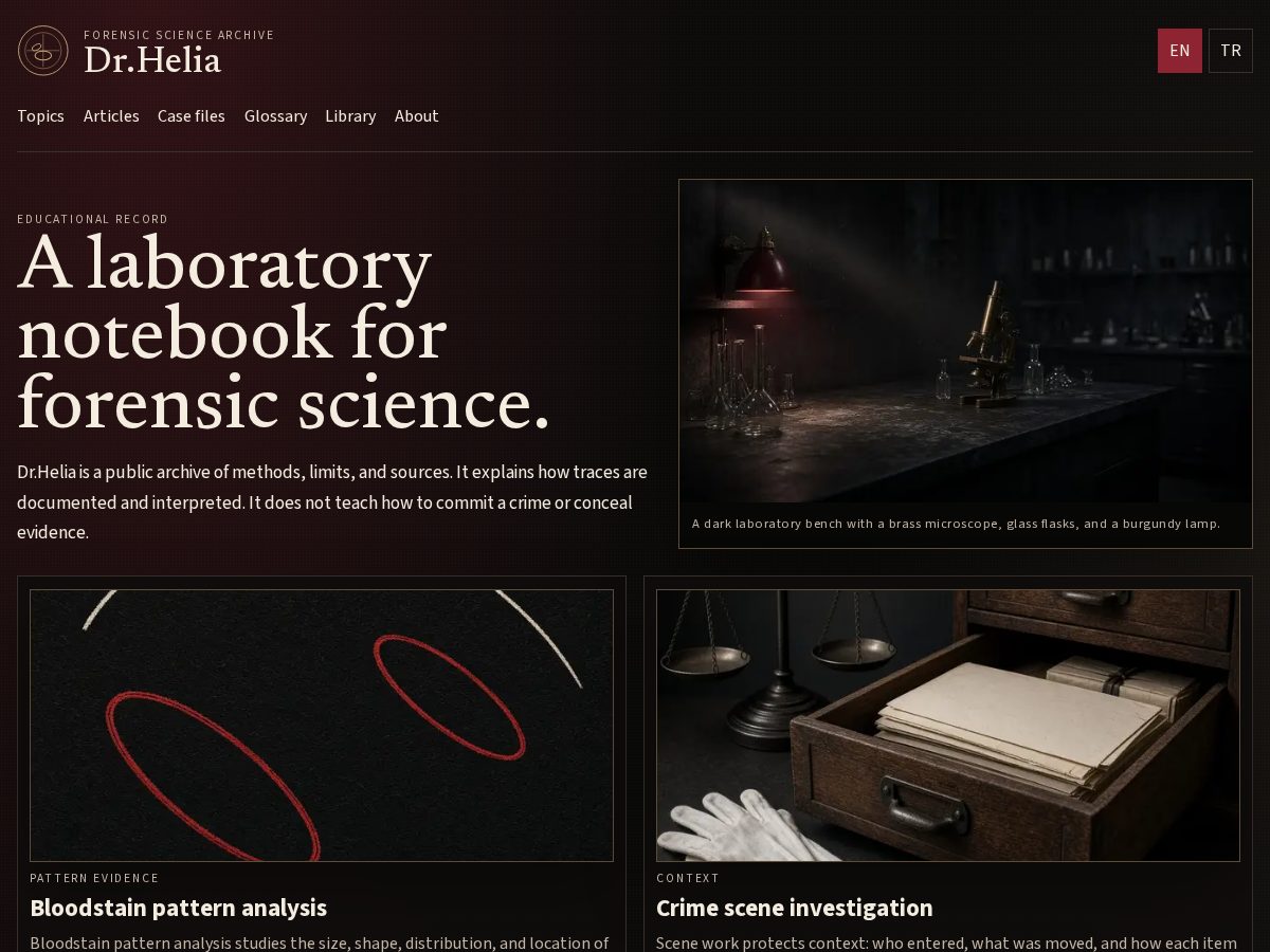 Landing-page snapshot of helia.work