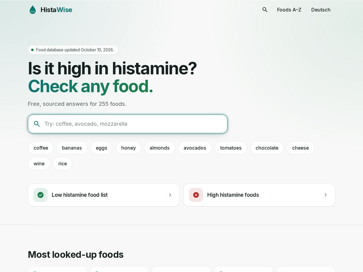 Landing-page snapshot of histawise.app