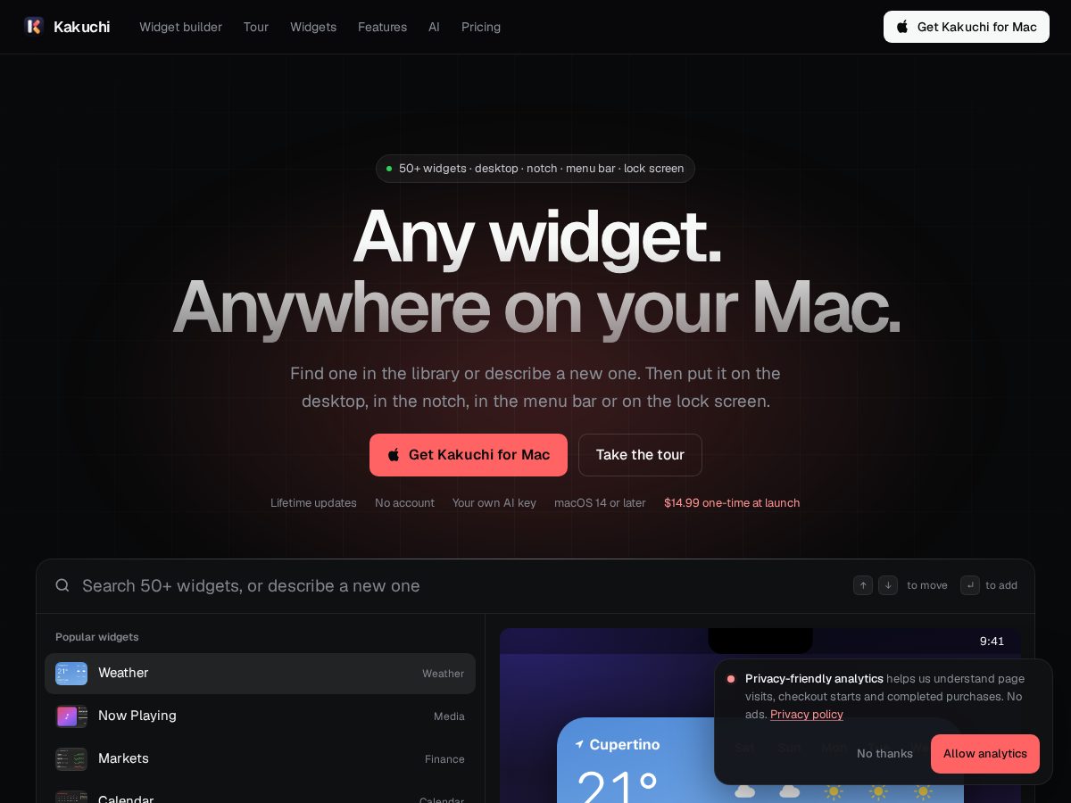 Landing-page snapshot of kakuchi.app