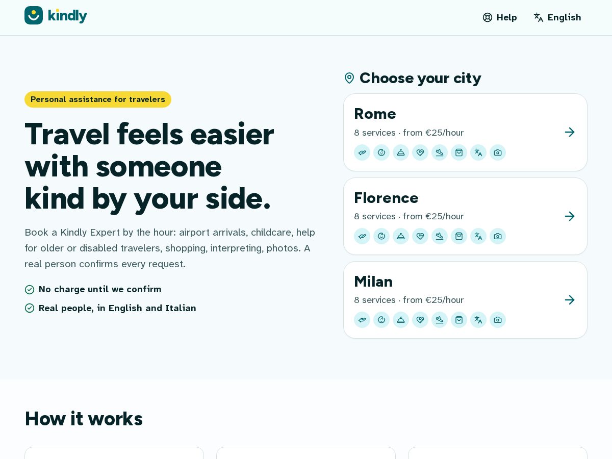 Landing-page snapshot of kindly.city