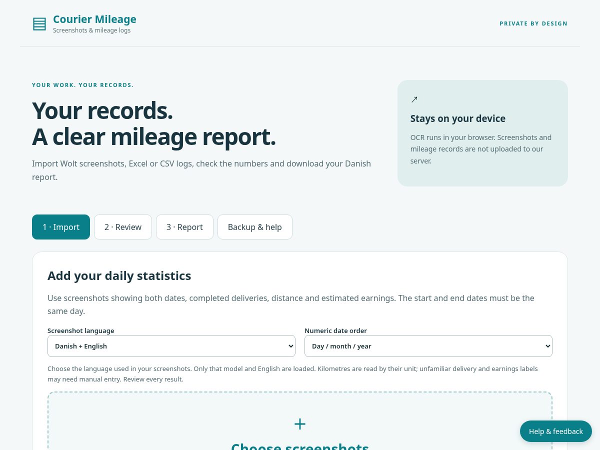 Landing-page snapshot of km-report.app