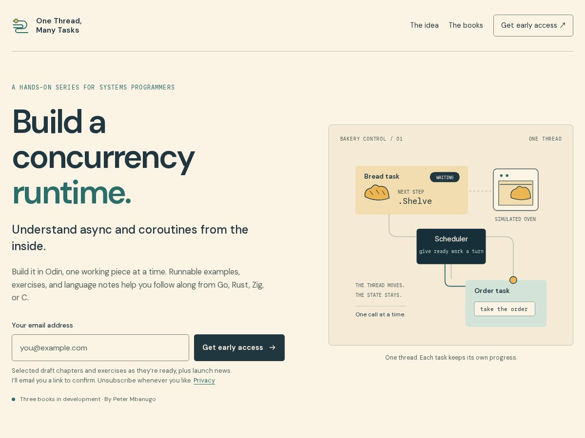Landing-page snapshot of learnconcurrency.dev