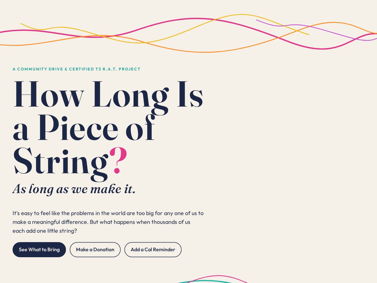 Landing-page snapshot of littlestring.org