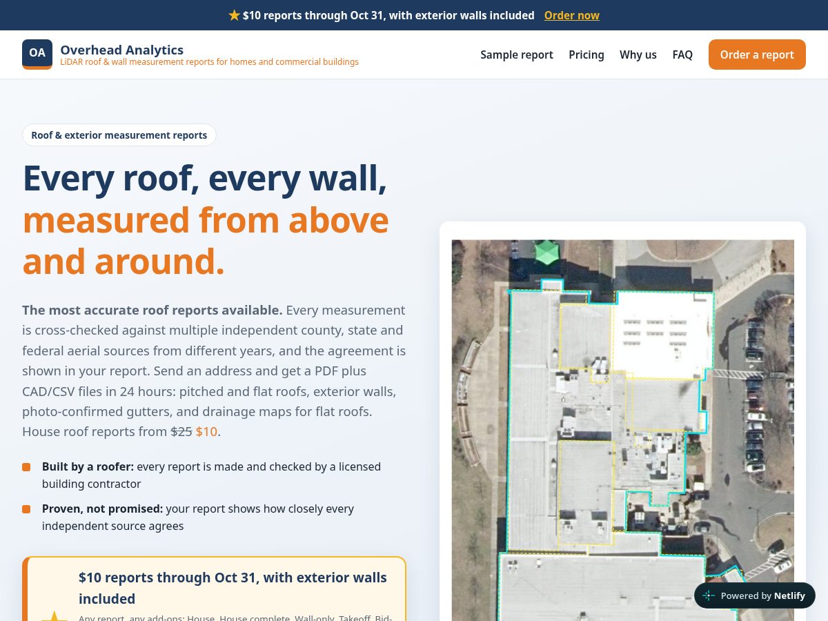 Landing-page snapshot of measure.report