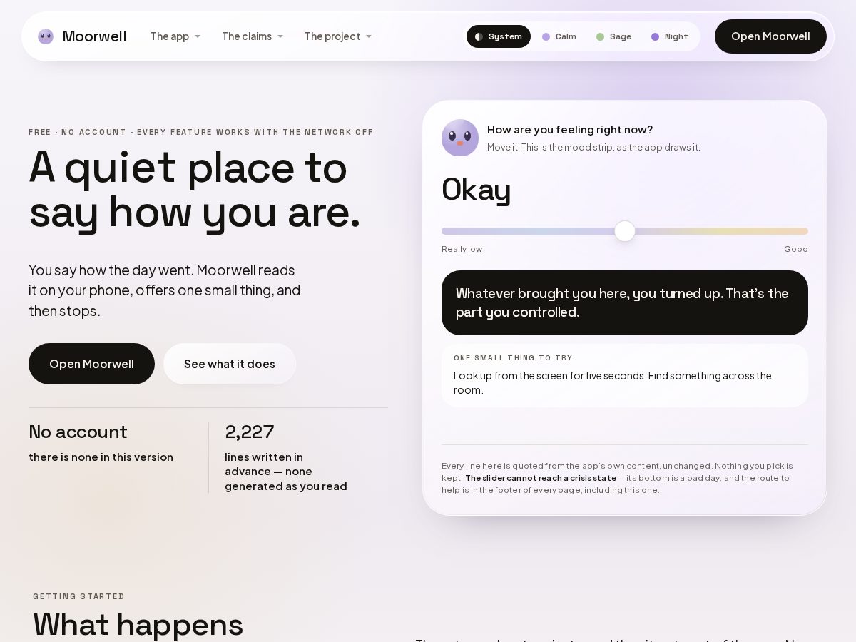 Landing-page snapshot of moorwell.app