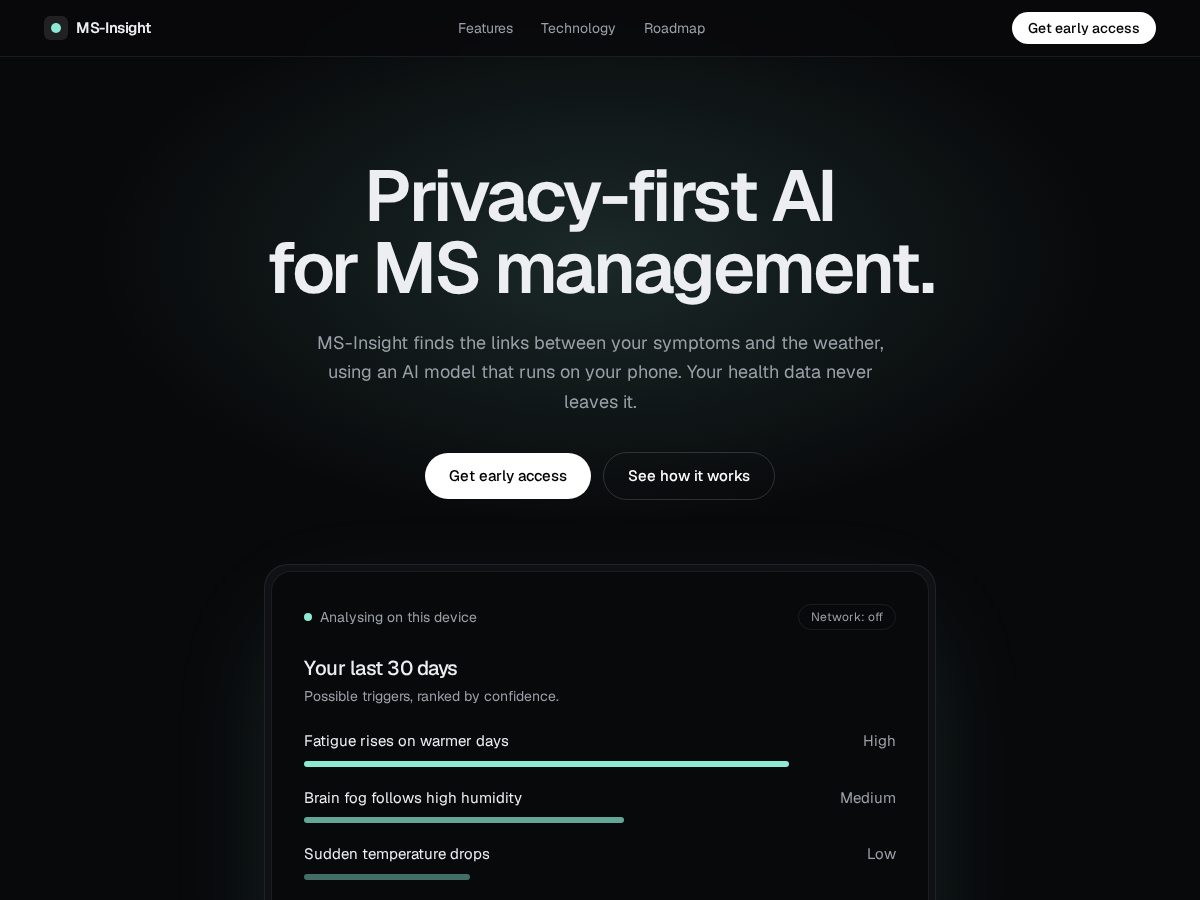 Landing-page snapshot of ms-insight.app