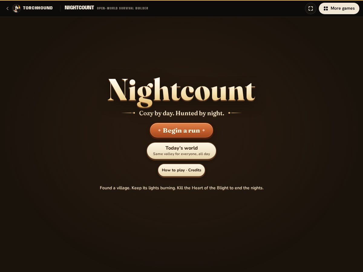 Landing-page snapshot of nightcount.app