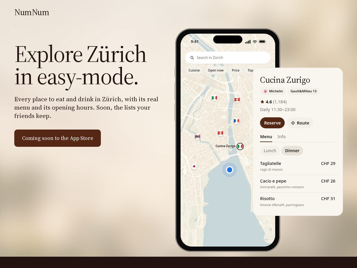 Landing-page snapshot of num-num.app