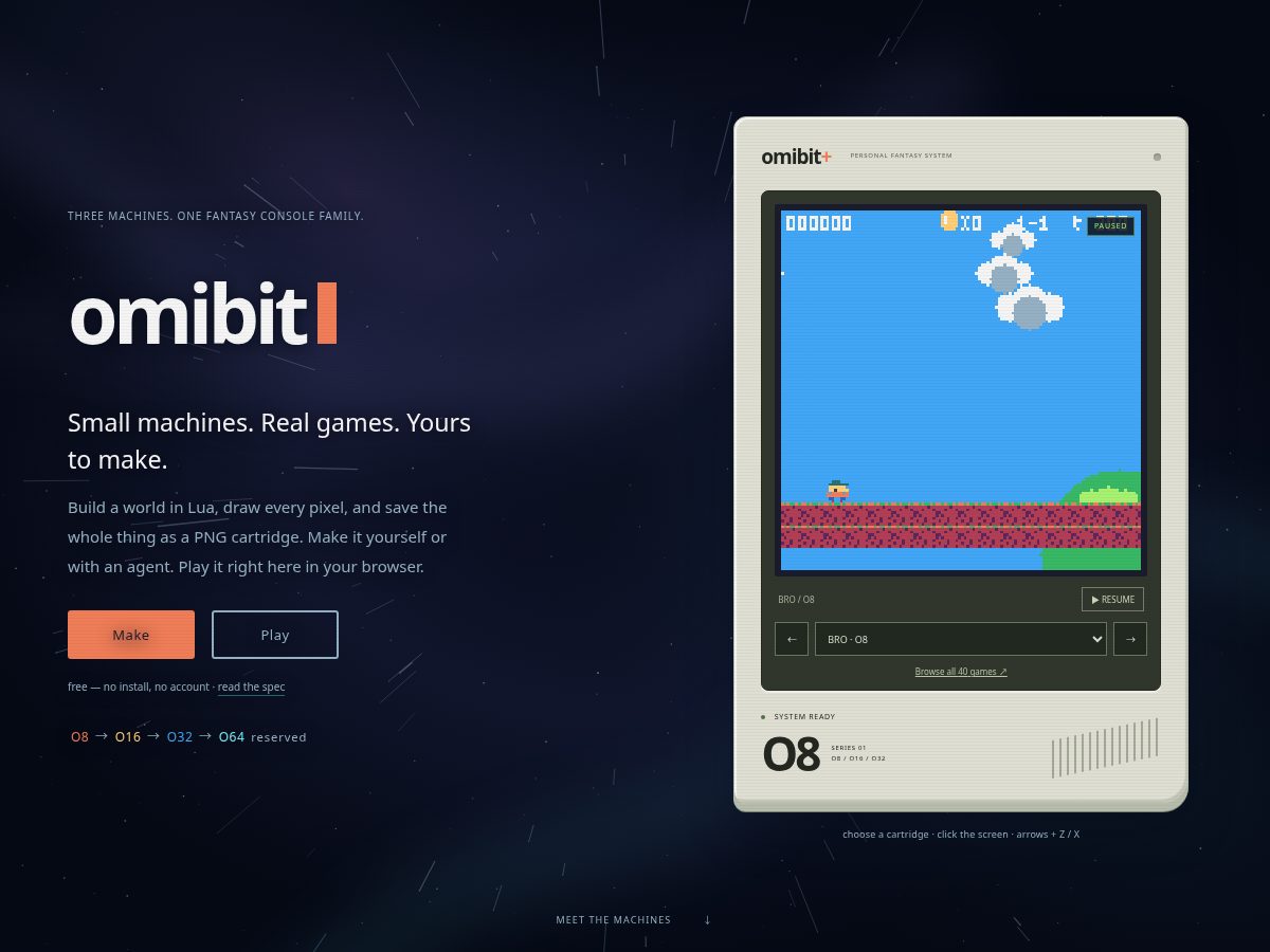 Landing-page snapshot of omibit.org