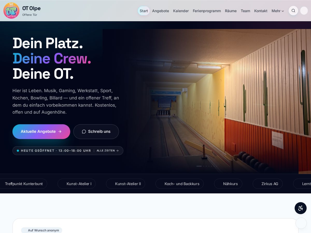 Landing-page snapshot of otolpe.xyz