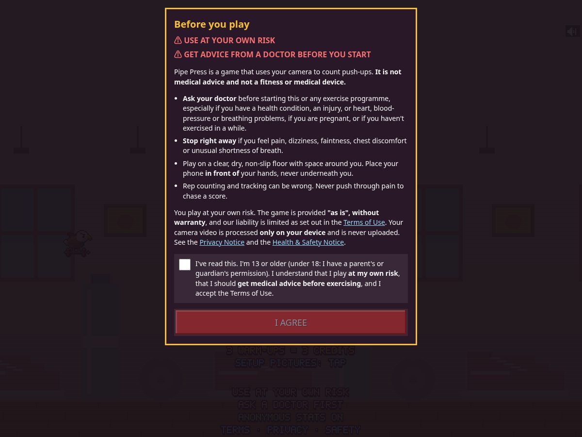 Landing-page snapshot of pipepress.app