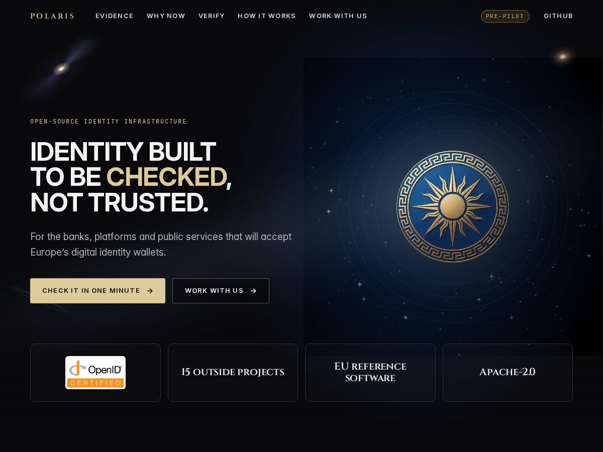 Landing-page snapshot of polaris-id.org