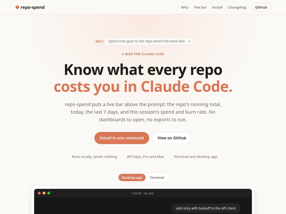 Landing-page snapshot of qolmods.dev