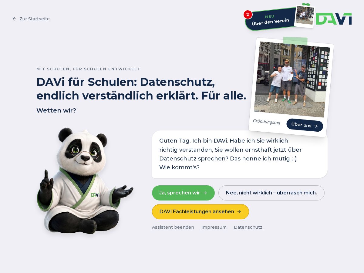Landing-page snapshot of safeai.schule