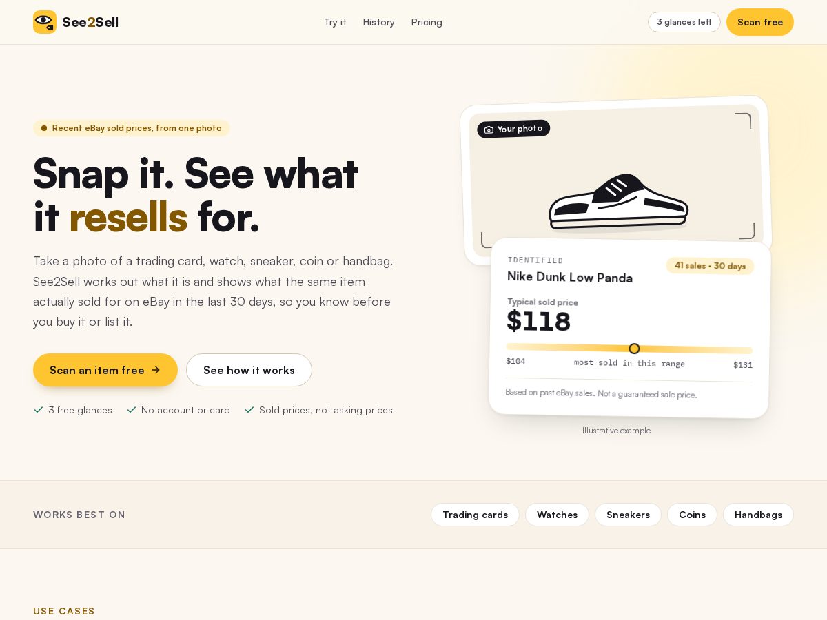 Landing-page snapshot of see2sell.app