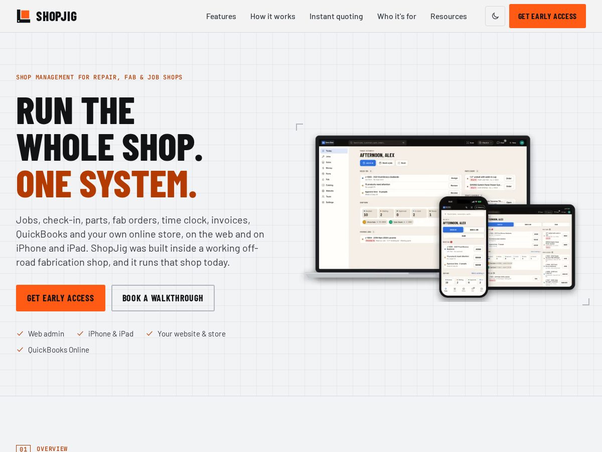 Landing-page snapshot of shopjig.app