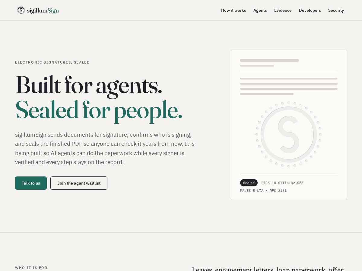 Landing-page snapshot of sigsign.app