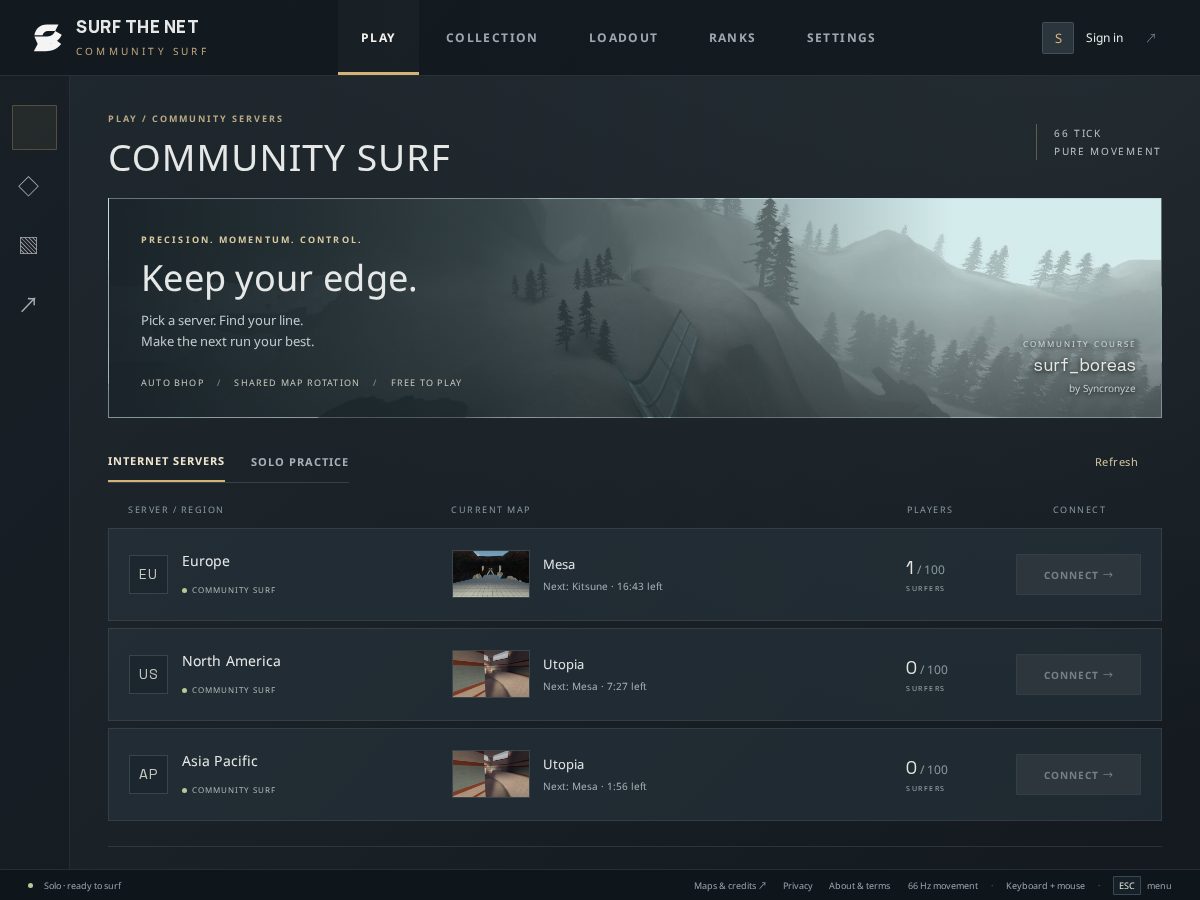Landing-page snapshot of surfthenet.online