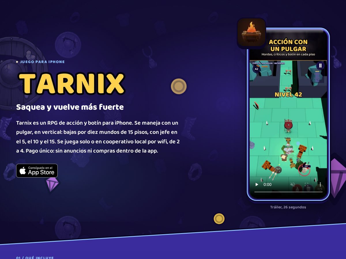 Landing-page snapshot of tarnix.app
