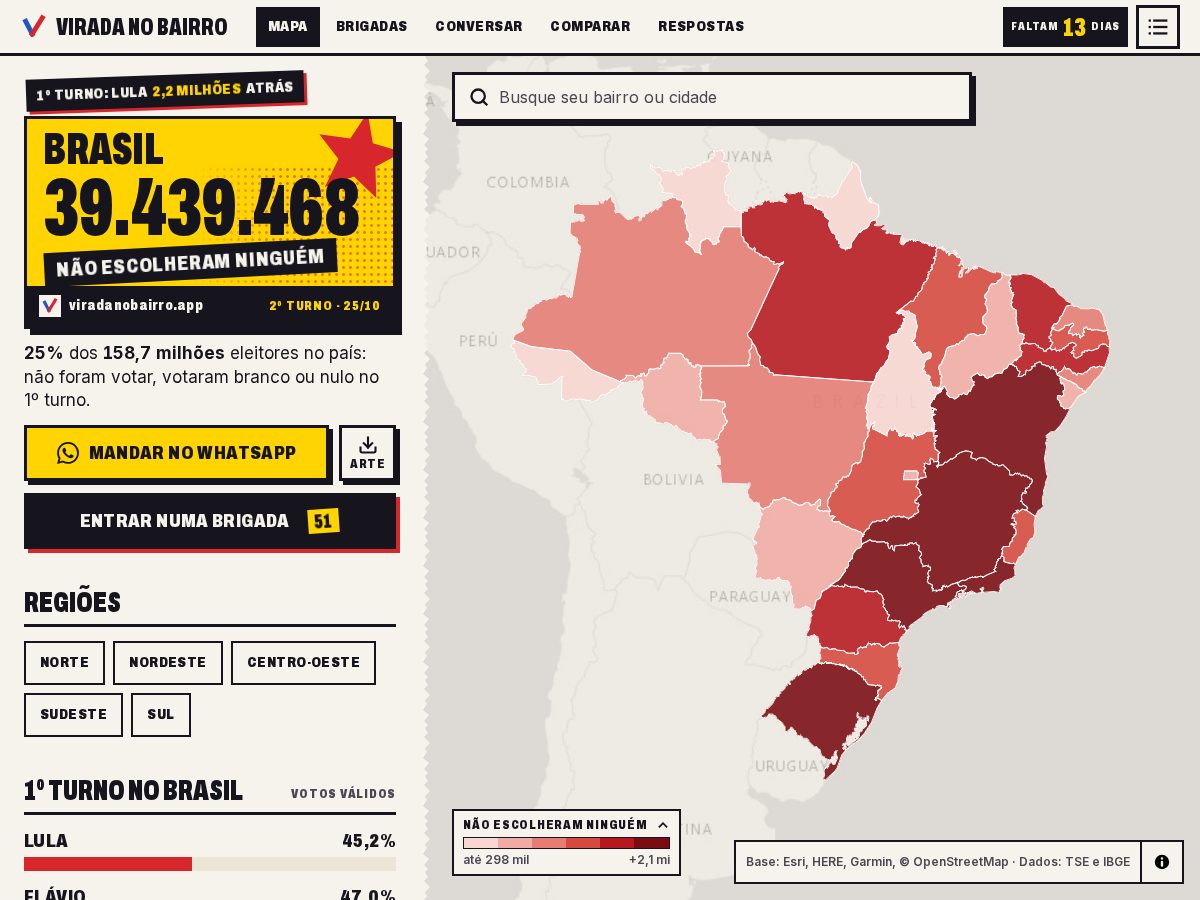 Landing-page snapshot of viradanobairro.app