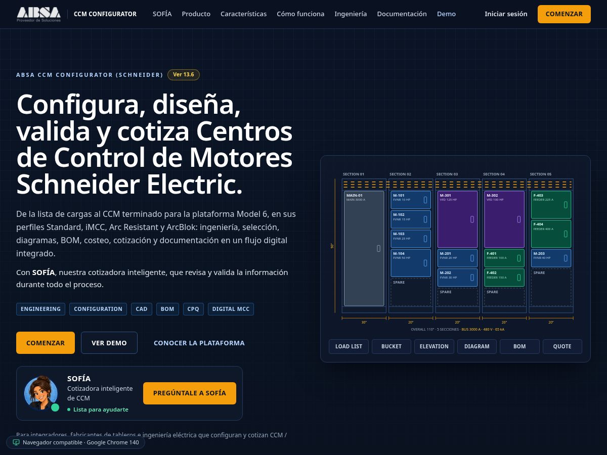 Landing-page snapshot of absaccmse.com