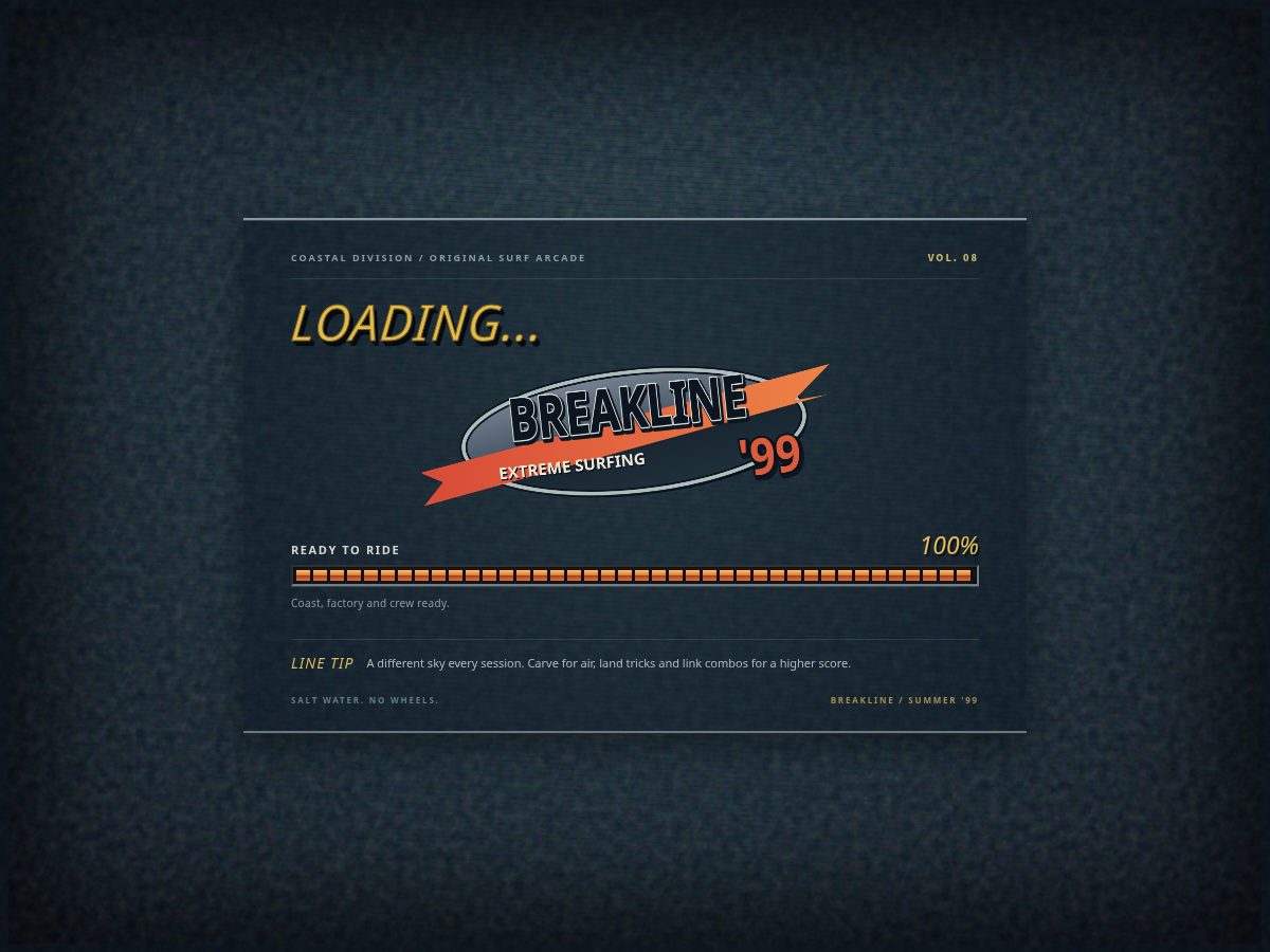 Landing-page snapshot of breakline99.com