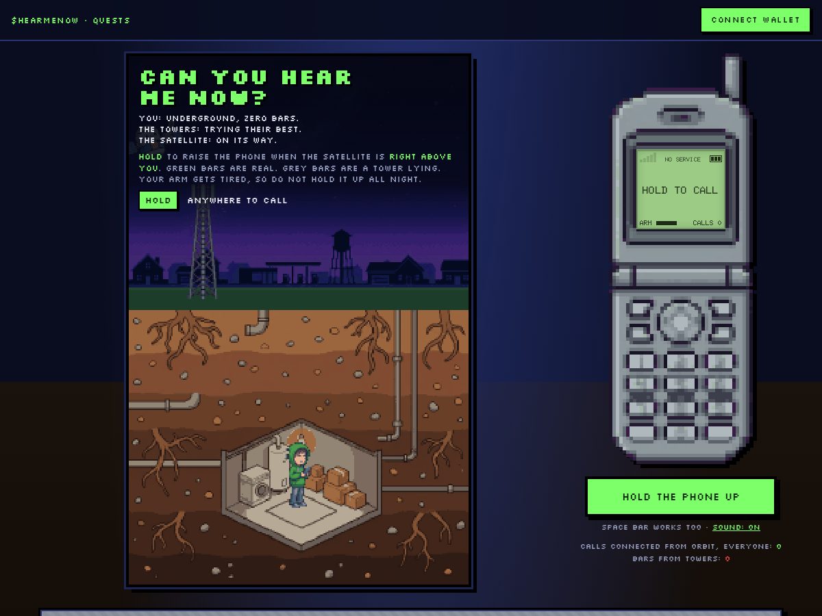 Landing-page snapshot of canyouhearmenow.space