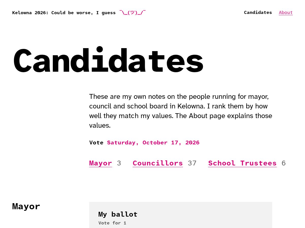 Landing-page snapshot of couldbeworseiguess.lol