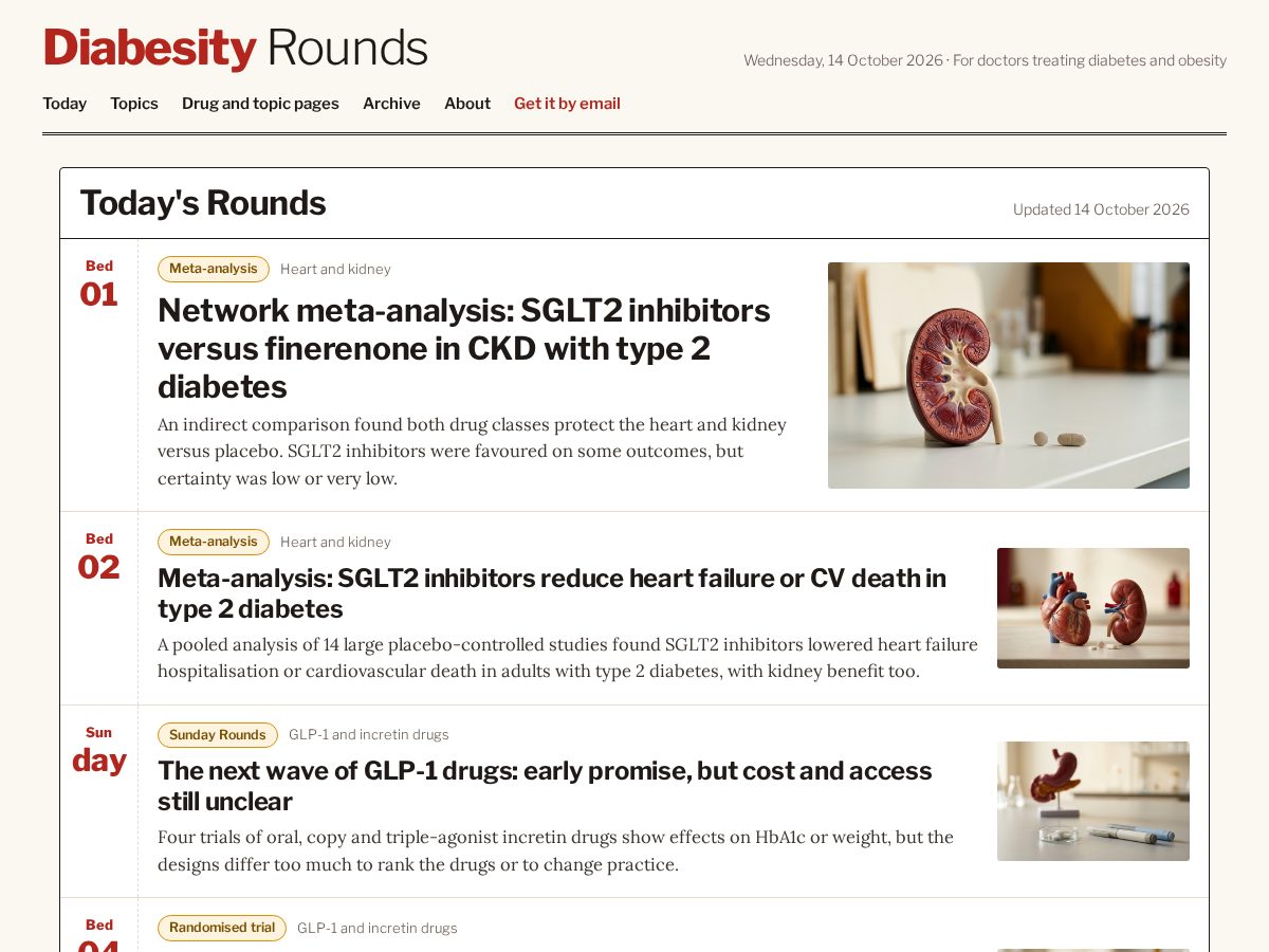 Landing-page snapshot of diabesityrounds.com