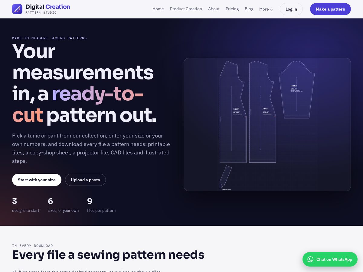 Landing-page snapshot of digitalcreation.online