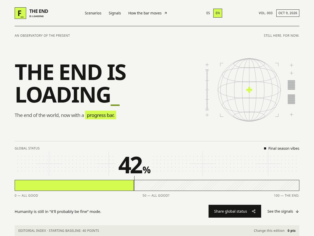 Landing-page snapshot of elfincargando.com