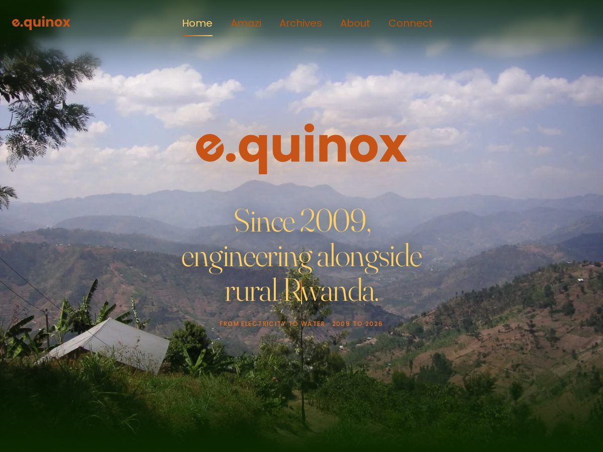 Landing-page snapshot of equinoxicl.com