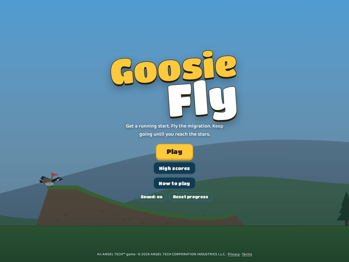 Landing-page snapshot of goosiefly.com