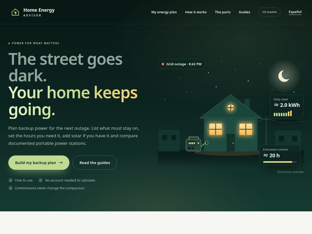 Landing-page snapshot of homeenergyadv.app