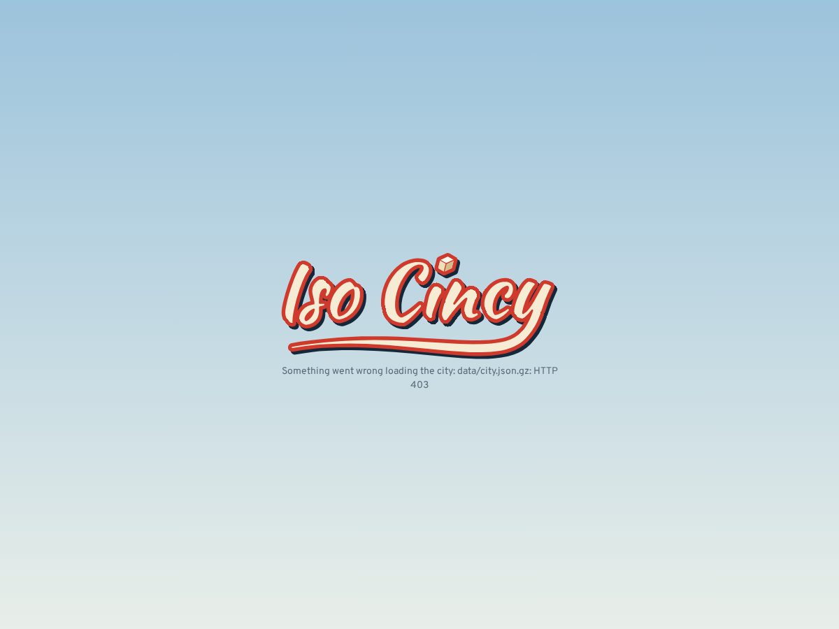 Landing-page snapshot of isocincy.com