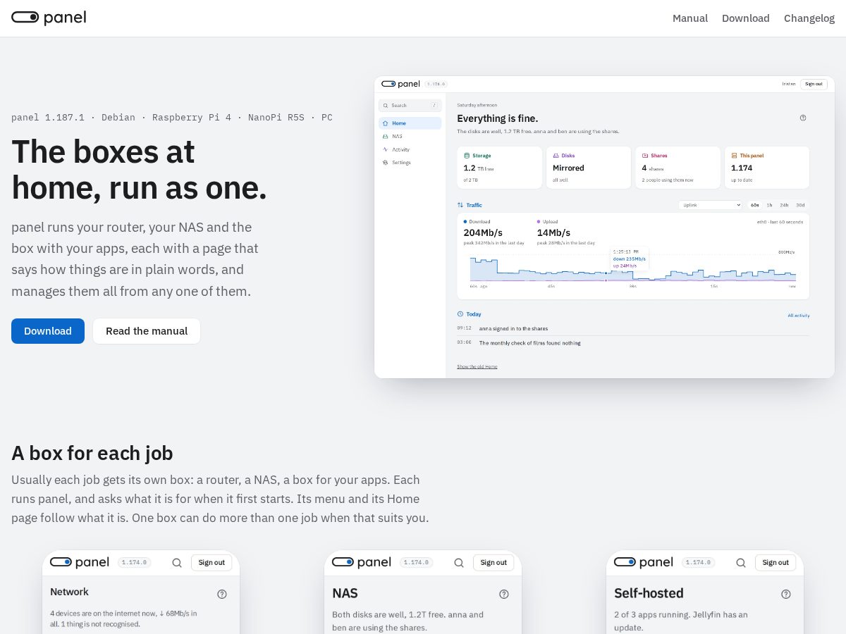 Landing-page snapshot of itsapanel.com