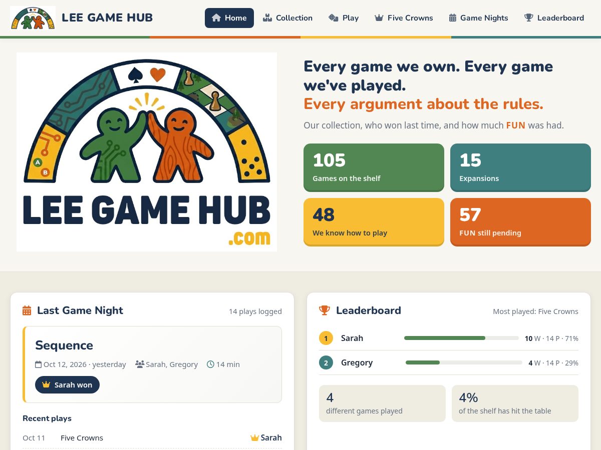 Landing-page snapshot of leegamehub.com