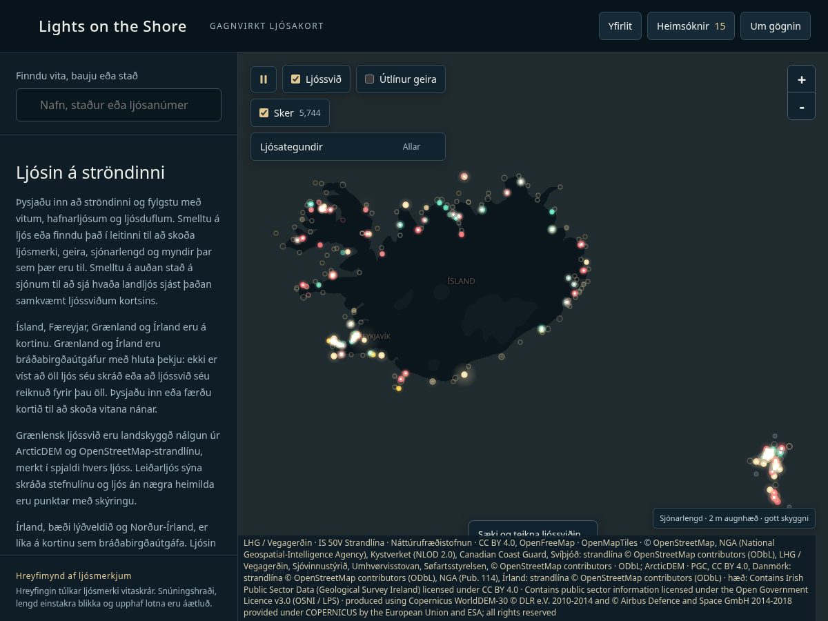 Landing-page snapshot of lightsontheshore.com