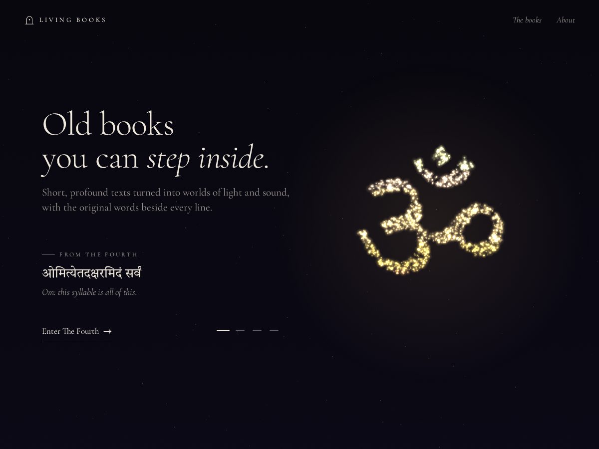 Landing-page snapshot of livingbooks.app