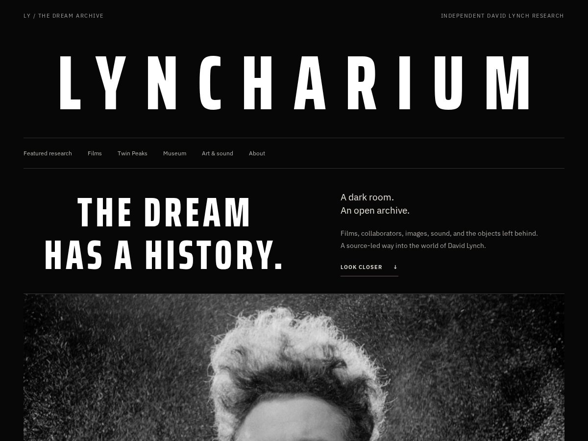 Landing-page snapshot of lyncharium.com