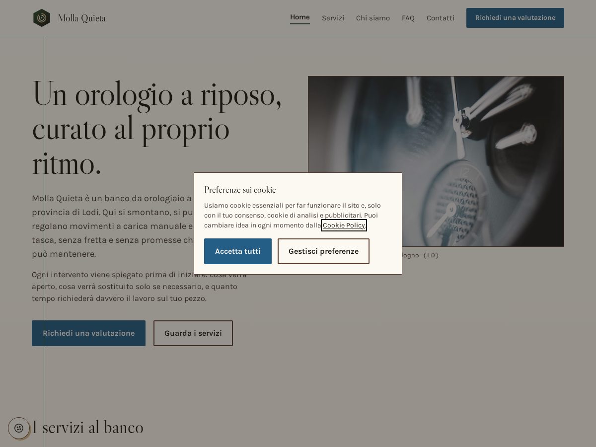 Landing-page snapshot of mollaquieta.pro